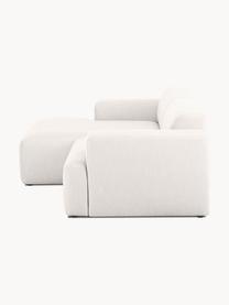 Ecksofa Melva (3-Sitzer), Bezug: 100% Polyester Der hochwe, Gestell: Massives Kiefernholz, Spa, Füße: Kunststoff Dieses Produkt, Webstoff Greige, B 239 x T 143 cm, Eckteil links