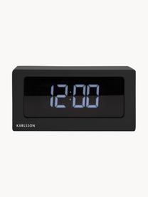 LED-Uhr Boxed, Holzfurnier, Schwarz, B 25 x H 13 cm