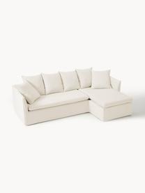 Ecksofa Mila (3-Sitzer), Bezug: 100% Polyester Der hochwe, Gestell: Kieferholz, Faserplatte, , Webstoff Beige, B 230 x T 170 cm, Eckteil rechts