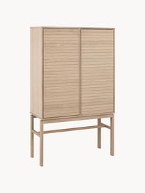 Rangement en bois Linley, Placage en bois de chêne, Chêne, larg. 91 x haut. 150 cm