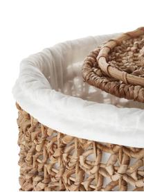 Wäschekörbe-Set Landin, 3-tlg., Korb: Wasserhyazinthe, Rattan, , Beige, Ø 48 x H 64 cm