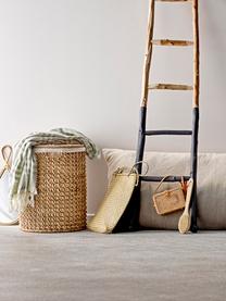 Set de cestas de lavandería Landin, 3 pzas., Cesta: seagrass, ratán, metal, Beige, Ø 48 x Al 64 cm