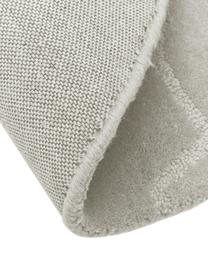 Alfombra artesanal de lana Aaron, Parte superior: 100% lana, Reverso: 100% algodón Las alfombra, Greige, Ø 120 cm (Tamaño S)
