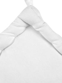 Coussin de chaise crème Kiara, Blanc crème