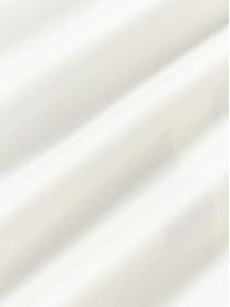 Federa in cotone a righe con orlo rialzato Brendan, Taupe, bianco latte, Larg. 50 x Lung. 80 cm