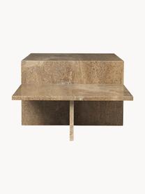 Table basse en travertin Distinct, Travertin, Travertin brun, larg. 100 x prof. 55 cm