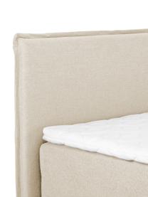 Premium Boxspringbett Violet, Matratze: 7-Zonen-Taschenfederkern , Beige, 200 x 200 cm