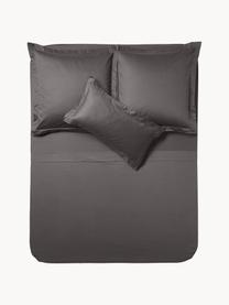 Sábana encimera de satén Premium, Gris antracita, Cama 150/160 cm (240 x 280 cm)