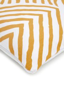 Poszewka na poduszkę Mia, 100% bawełna, Pomarańczowy, biały, S 40 x D 40 cm