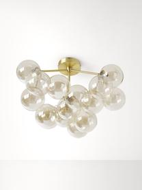 Stropní svítidlo se skleněnými koulemi Bubbles, Zlatá, Ø 60 cm, V 36 cm