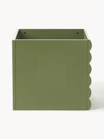 Skladovací box Igor, Dřevovláknitá deska střední hustoty (MDF), certifikace FSC, Tmavě zelená, Š 32 cm, H 32 cm