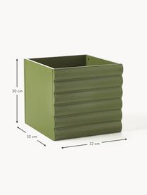 Caja Ina, Tablero de fibras de densidad media (MDF) con certificado FSC, Verde oscuro, An 32 x F 32 cm