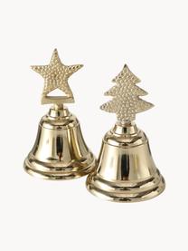 Sada dekorativních zvonečků Liselle, 2 díly, Hliník, Zlatá, Ø 7 cm, V 11 cm
