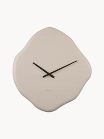 Reloj de pared con forma orgánica Organic Diamond, Poliresina, Beige, An 35 x Al 38 cm