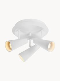 Faretti da soffitto in metallo Crest, Metallo rivestito, Bianco, Ø 36 x Alt. 20 cm