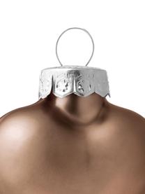 Weihnachtskugeln Evergreen, 12 Stück, Braun, B 5 x H 4 cm