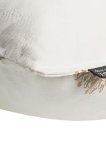 Poszewka na poduszkę Edvin, Bawełna, Biały, jasny beżowy, odcienie złotego, S 40 x D 40 cm