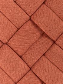 Federa arredo intrecciata color rosso ruggine Norman, Terracotta, Larg. 30 x Lung. 50 cm