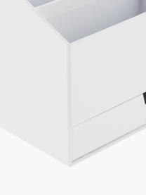 Organizer ufficio Greta, Cartone solido laminato
(100% carta riciclata), Bianco, Larg. 24 x Prof. 16 cm