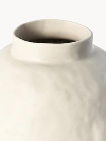 Ručně vyrobená designová keramická váza Saki, V 40 cm, Keramika, Světle béžová, matná, Ø 32 cm, V 40 cm