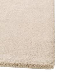 Tapis en laine beige tufté main Bent, Beige, crème