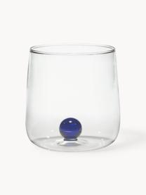 Vasos de agua soplados de vidrio borosilicato Bilia, 6 uds., Vidrio de borosilicato soplado

¡Descubre la versatilidad de la vajilla de vidrio borosilicato para tu hogar! 
El vidrio de borosilicato es un material de alta calidad, fiable y resistente. Se caracteriza por su excepcional resistencia al calor y, por tanto, puede soportar temperaturas extremas. Por tanto, es especialmente adecuado para bebidas calientes. En comparación con el vidrio tradicional, el vidrio de borosilicato es más resistente a roturas y grietas debido a su composición y estructura., Transparente, azul oscuro, Ø 9 x Al 9 cm, 440 ml