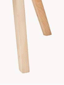 Sedia in plastica con gambe in legno Dave 2 pz, Seduta: materiale sintetico, Gambe: legno di faggio, Greige, legno di faggio, Larg. 46 x Alt. 52 cm