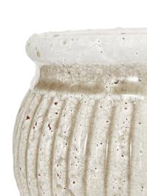 Cache-pot céramique fait main Catinia, Céramique, Beige, Ø 18 x haut. 16 cm