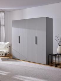 Armario modular Simone, 4 puertas (200 cm), diferentes variantes, Estructura: tablero aglomerado revest, Madera, gris, Interior Basic (An 200 x Al 200 cm)