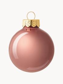 Palline di Natale opache/lucide Evergreen, varie misure, Rosa chiaro, Ø 10 cm, 4 pz