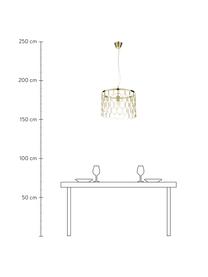 Lampada a sospensione di design Gatsby, Paralume: metallo, Baldacchino: metallo, Ottone, Ø 45 x Alt. 32 cm