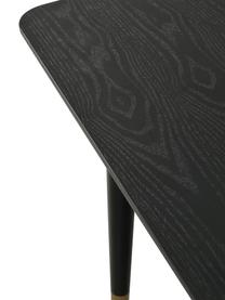Tavolo allungabile Fenwood, 180 - 260 x 90 cm, Gambe: legno di quercia massicci, Nero, ottonato, Larg. 180/260 x Prof. 90 cm
