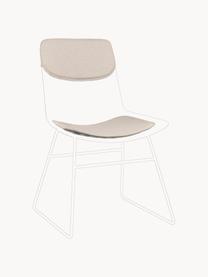 Sitzauflagen für Metall-Stuhl Wire, 2er-Set, Bezug: 60% Leinen, 30% Baumwolle, Hellbeige, Set mit verschiedenen Größen