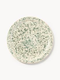 Piatti da colazione fatti a mano Bernardo 4 pz, Gres smaltato, Beige chiaro, verde salvia, Ø 21 cm