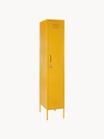 Armadietto piccolo The Skinny, Acciaio verniciato a polvere, Giallo senape, Larg. 35 x Alt. 183 cm