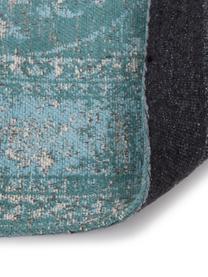 Alfombra de chenilla Palermo, Parte superior: 95% algodón, 5% poliéster, Reverso: 100% algodón El material , Tonos azules, An 120 x L 180 cm (Tamaño S)
