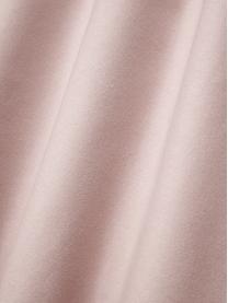 Drap-housse en flanelle pour surmatelas Biba, Rose pâle, larg. 200 x long. 200 cm, haut. 15 cm