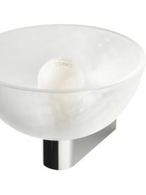 Applique murale LED intensité variable Fata, Plastique, Transparent, gris chrome, larg. 16 x prof. 17 cm