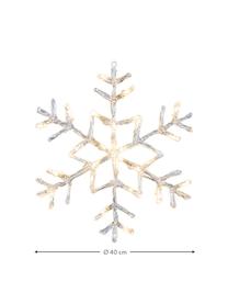 Décoration lumineuse LED Snowflake Antarctica, Transparent, Ø 40 cm