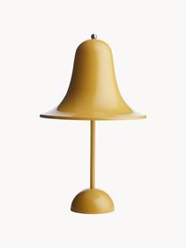 Petite lampe à poser mobile LED Pantop, intensité lumineuse variable, Plastique, Jaune moutarde, Ø 18 x haut. 30 cm