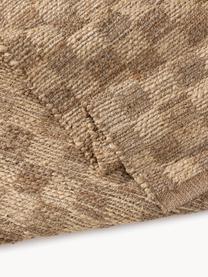 Handgeweven juten vloerkleed Raissa, 80% jute, 20% katoen, Lichtbruin, B 120 x L 170 cm (maat S)