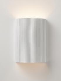 Wandlamp Hilko, Lampenkap: kunststof, Wit, B 19 x H 25 cm