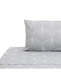 Set lenzuola in cotone Rama, Cotone

La biancheria da letto in cotone è piacevolmente morbida sulla pelle, assorbe bene l'umidità ed è adatta per chi soffre di allergie, Grigio, bianco, 180 x 270 cm + 2 federe 50 x 80 cm