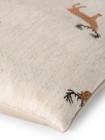 Poszewka na poduszkę Bruno, Odcienie piaskowego, brązowy, czarny, S 50 x D 50 cm