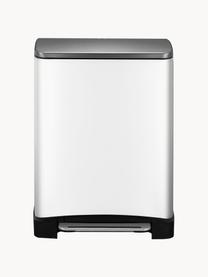 Poubelle Recycle E-Cube, 28 L + 18 L, Blanc, mat, larg. 50 x haut. 65 cm, 28 L + 18 L
