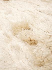 Tapis rond shaggy blanc crème Jimmy, Ivoire, Ø 120 cm (taille S)