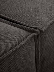 Méridienne modulable XL Lennon, Tissu anthracite, larg. 357 x prof. 119 cm, dossier à droite