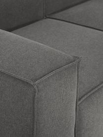 Diván modular grande Lennon, Tapizado: 100% poliéster Alta resis, Estructura: madera contrachapada de p, Patas: plástico Este producto es, Tejido gris antracita, An 357 x F 119 cm, reposabrazos izquierdo