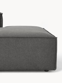 Diván modular grande Lennon, Tapizado: 100% poliéster Alta resis, Estructura: madera contrachapada de p, Patas: plástico Este producto es, Tejido gris antracita, An 357 x F 119 cm, reposabrazos izquierdo