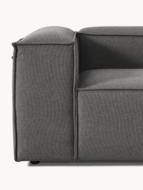 Diván modular grande Lennon, Tapizado: 100% poliéster Alta resis, Estructura: madera contrachapada de p, Patas: plástico Este producto es, Tejido gris antracita, An 357 x F 119 cm, reposabrazos izquierdo